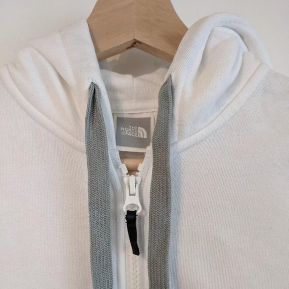 White The North Face Zip Up Hoodie - Picture 3 of 5
